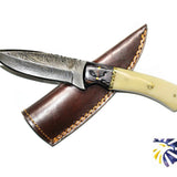 DAMASCUS STEEL HUNTING KNIFE BY TITAN TD-172
