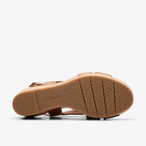Sabina Sling Tan Leather Wedges