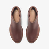 Kastela Lo Leather Bootie - Chestnut