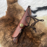 Introducing the Titan TK-060 Damascus Steel Skinner Knife with Rosewood & Stag Grip