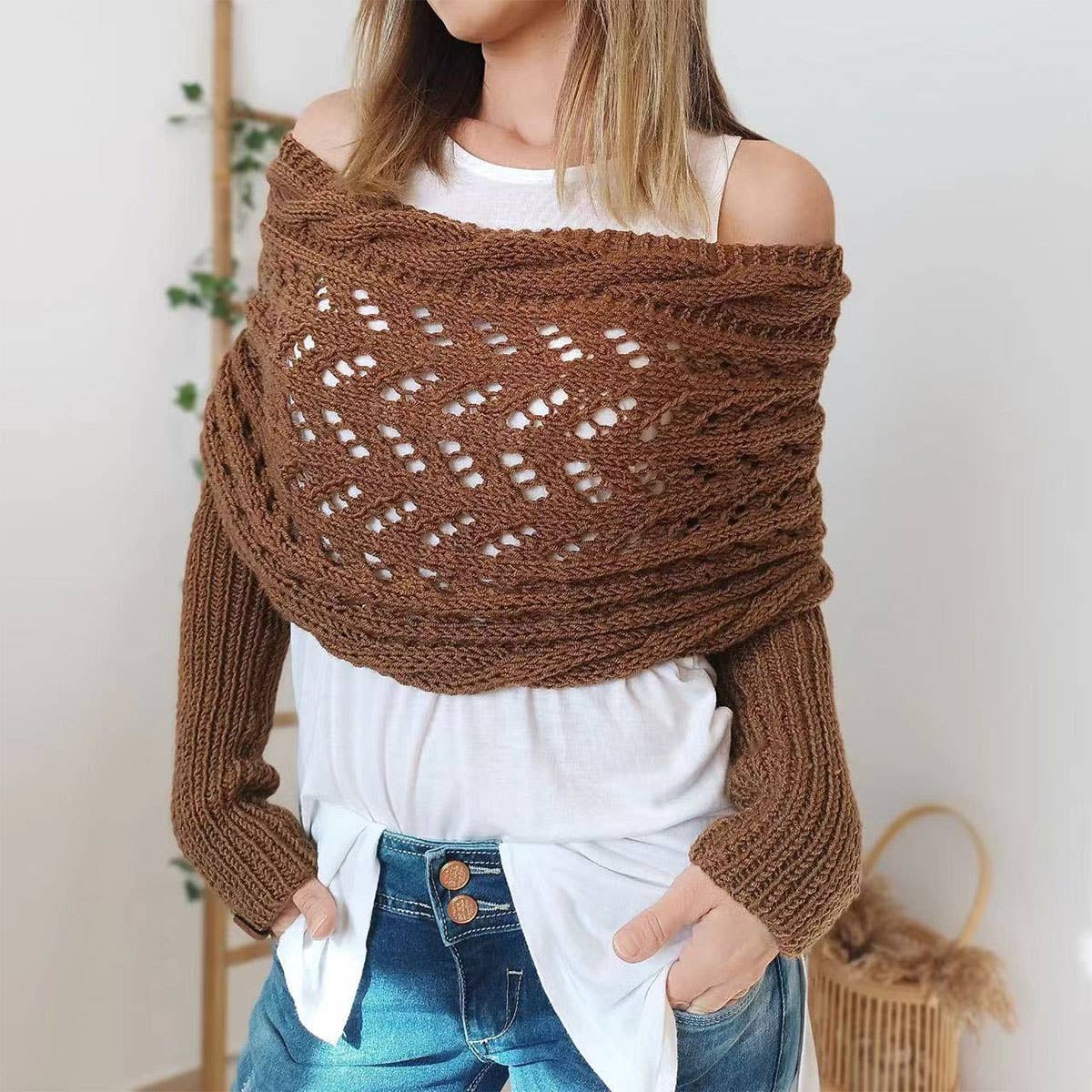 Infinity Scarf with Sleeves