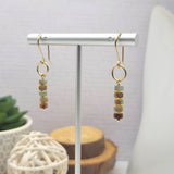 Earth Tone Dangle Earrings