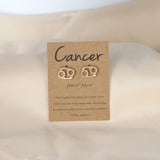 Dainty Gold Zodiac Stud Earrings