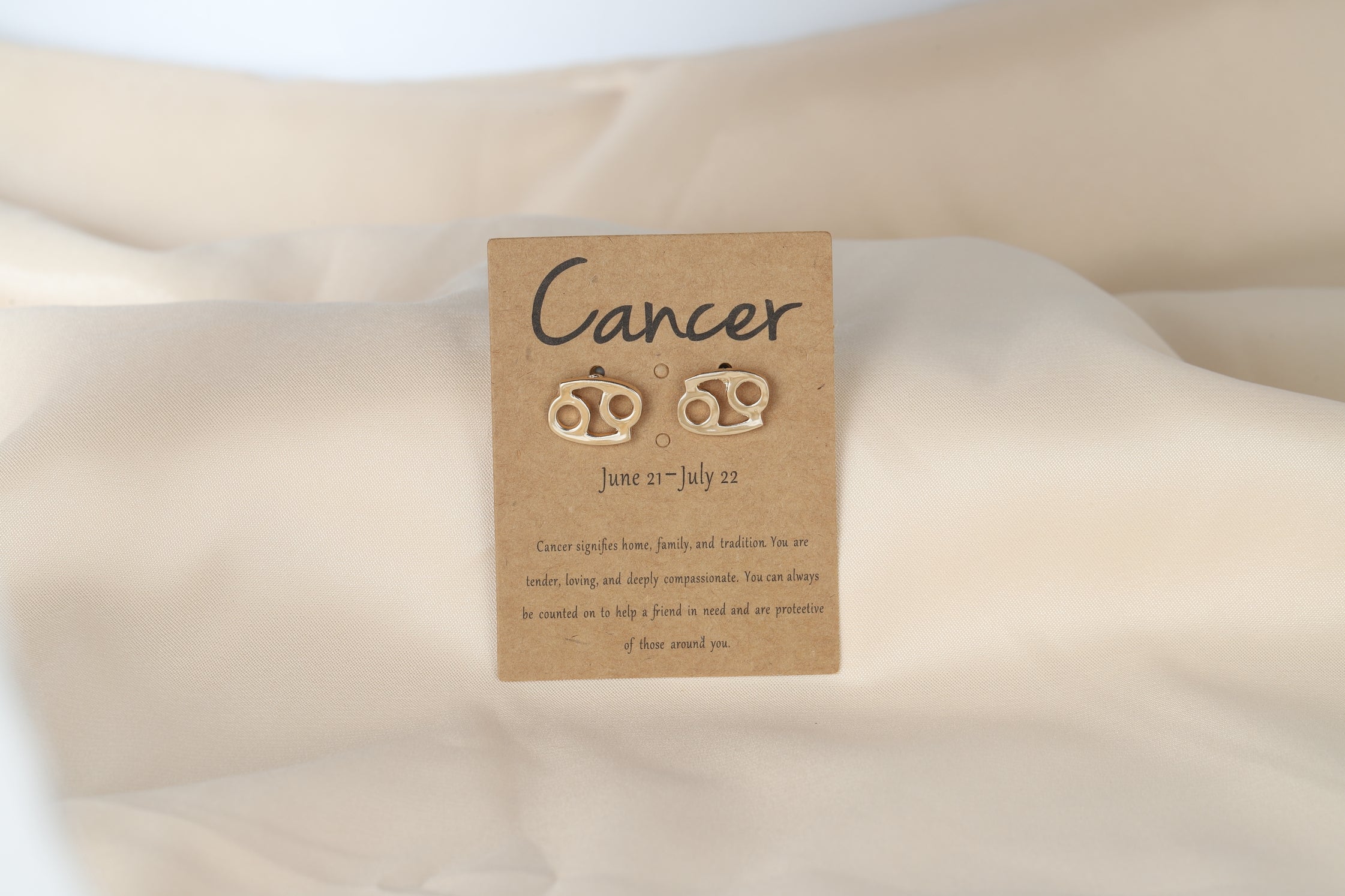 Dainty Gold Zodiac Stud Earrings