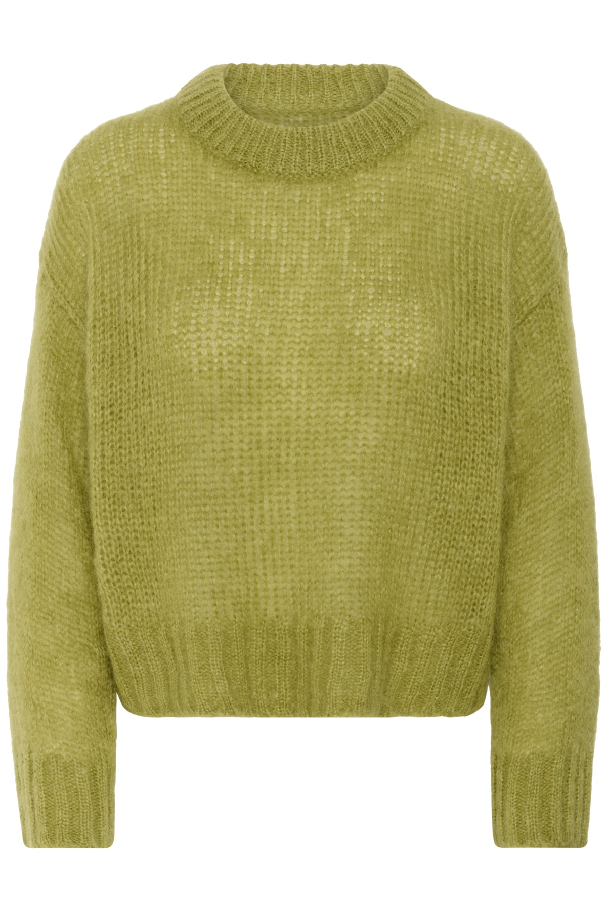 Sille Mohair Blend Sweater - Light Olive