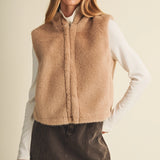 Mustard Seed Faux fur vest