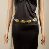 Oval Bull Horn Western Chain Belt