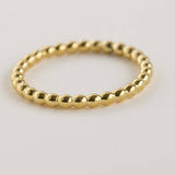 Dainty Gold Rings - Waterproof 18k Gold Stackable Rings