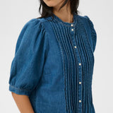 Alesia Denim Blouse