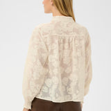 Zayan Floral Blouse - Cream