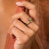 Victorian Snake Ring - Black