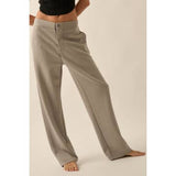 Scuba Knit Trouser - Lt Grey