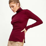 Lightweight Ribbed Turtleneck
