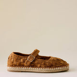 Meg Mary Jane Flats- Cognac Weave