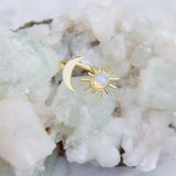 Opalite Sun Moon Ring