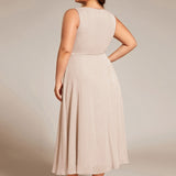Shimmer Tea Length Dress