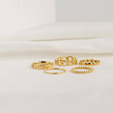 Dainty Gold Rings - Waterproof 18k Gold Stackable Rings