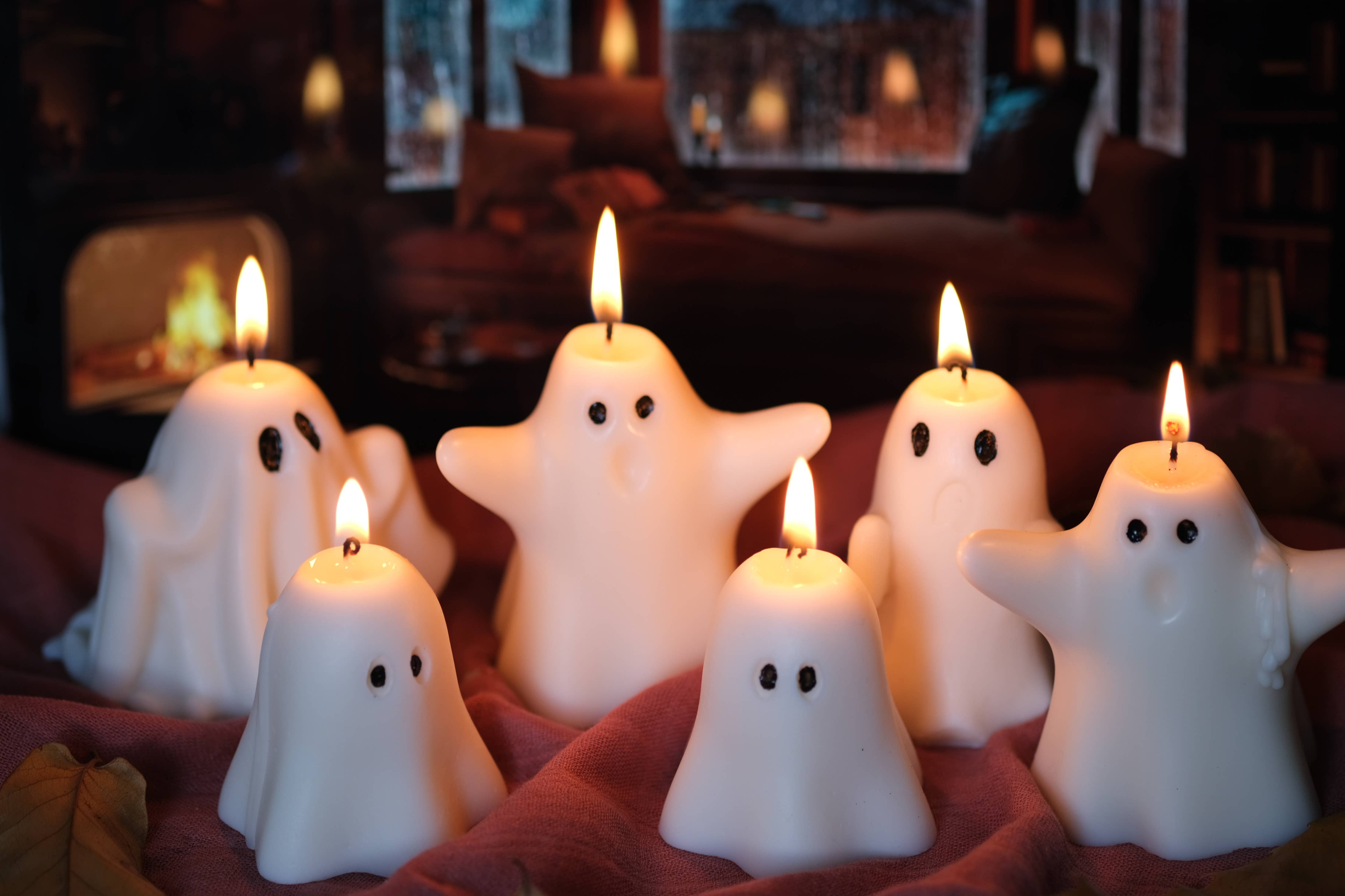 Ghost Halloween Candles