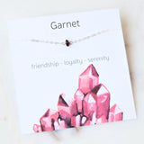 Dainty Raw Birthstone Energy Necklace