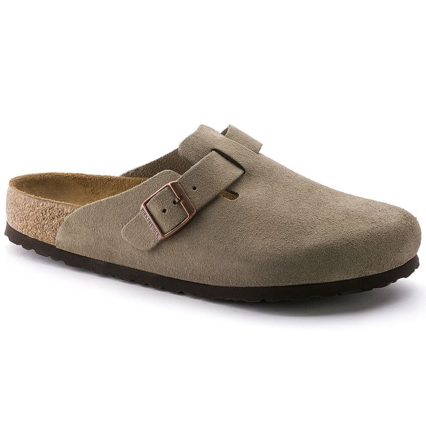 Boston Suede Leather Clog