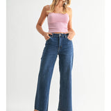 Slim Wide Leg Jeans