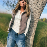Aloft Fleece Vest - Foggy Taupe