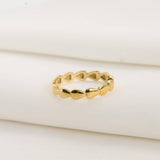 Dainty Gold Rings - Waterproof 18k Gold Stackable Rings