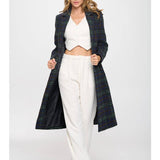 Evergreen Estate Plaid Coat - Blue