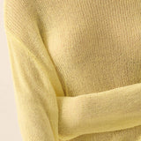 Lightweight Knit Loose-Fit Boatneck Sweater