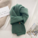 Wool Blend Cashmere-Feel Neck Scarf