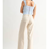 Stretch Twill Denim Trouser - Almond