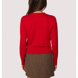 Raphaela Cardigan - Holiday Red