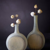 Decorative Glass Bottle/Vase  Dia 7" & H 14"