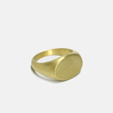 Oval Signet Ring - Brass