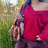 Staycation Pullover - Deep Red