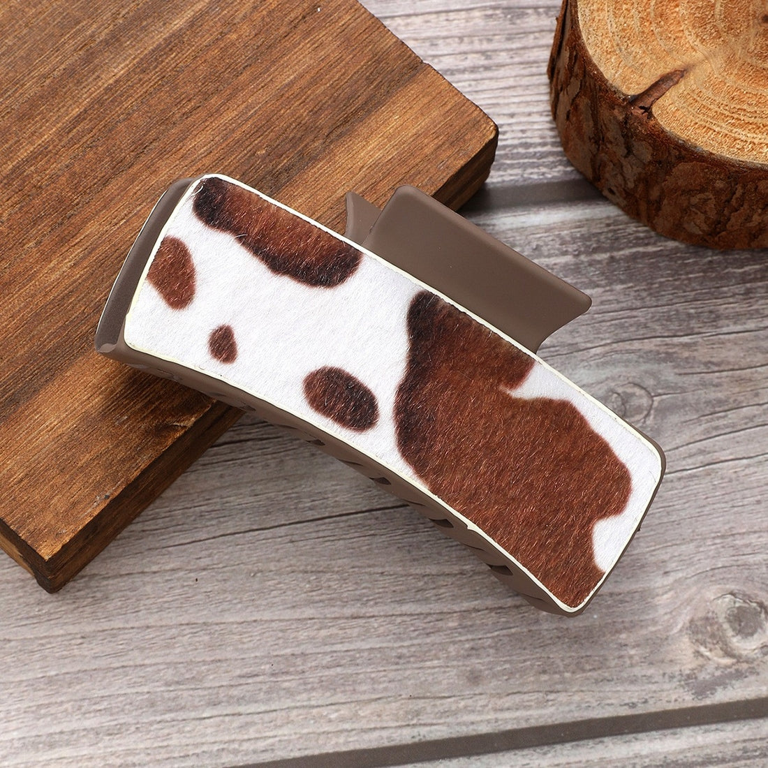 Western & Sunflower Leather Hair Claws