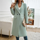 Midi Lapel Collar Cardigan Coat