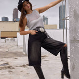 Wide Western Circle Belt with Grommets