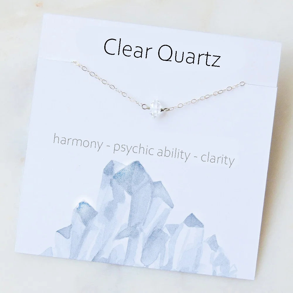 Dainty Raw Birthstone Energy Necklace