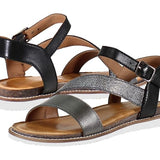 Fiesta Pewter Leather Sandal