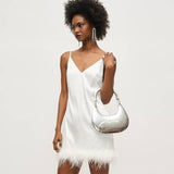 Isadora Evening Bag - Silver