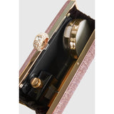 Pleated Sparkle Clutch