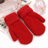 Plush Faux Fur Mittens