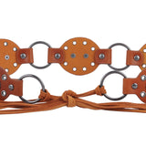 Leather Concho Turquoise Belt