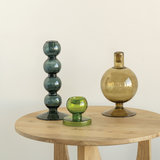 Candle Holder Both Sides Recycled Glass