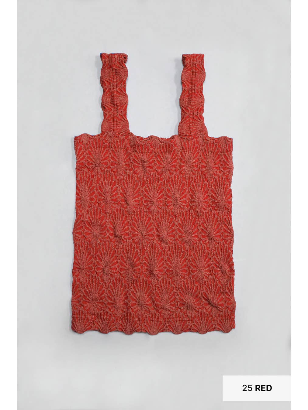 Textured Square Neck Top