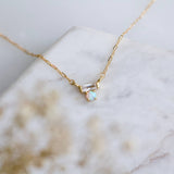 Mini Opal Zirconia Necklace