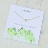 Dainty Raw Birthstone Energy Necklace
