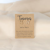 Dainty Gold Zodiac Stud Earrings