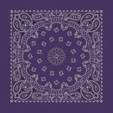 Plum Purple Paisley Bandana
